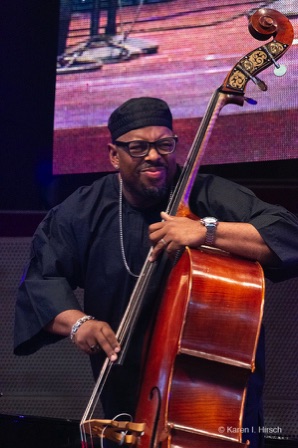 Christian McBride playing the bass